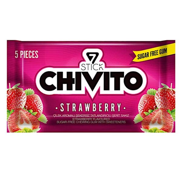 chivito strawberry gum sf *24