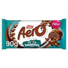 aero choco hazelnut block 90g