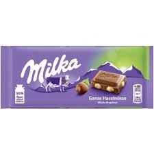 milka 100g whole hazelnut europe