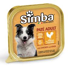 simba patte dog chicken & habash 150g