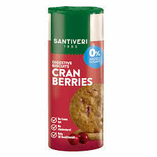 santiveri digestive light biscuit with cranberry 190g*12