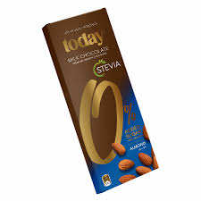 today sf stevia milk choc almond 65g*6