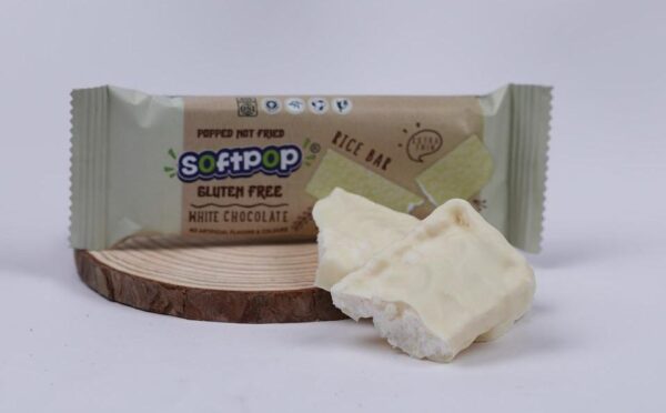 Softpop rice bar white choco 18g*12