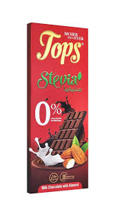 top 50g bar almond 0%