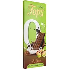 top 50g bar pistachio 0%