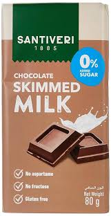 santiveri chocolate diet 80g milk sugar free*6