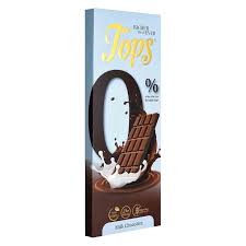 top 50g bar milk 0%