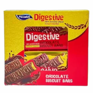 Piccadeli Digestive Chocolate Biscuit Bars 100% Natural Wheat 20g*24