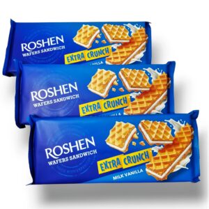 Roshen Wafers Sandwich Vanilla 142g*15